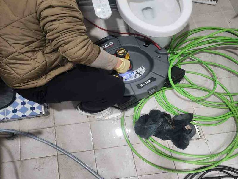 구리 변기막힘 작업사례 2